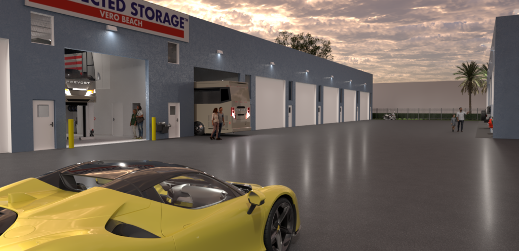 Protected Storage vehicle condos in Vero Beach